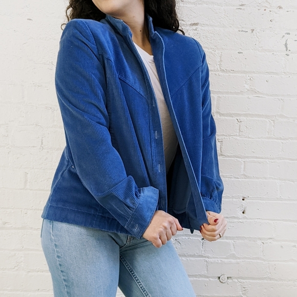 Vintage Corduroy Jacket, Blue | Country Suburban's | Small - Picture 3 of 5
